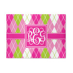 Pink & Green Argyle 5' x 7' Indoor Area Rug (Personalized)