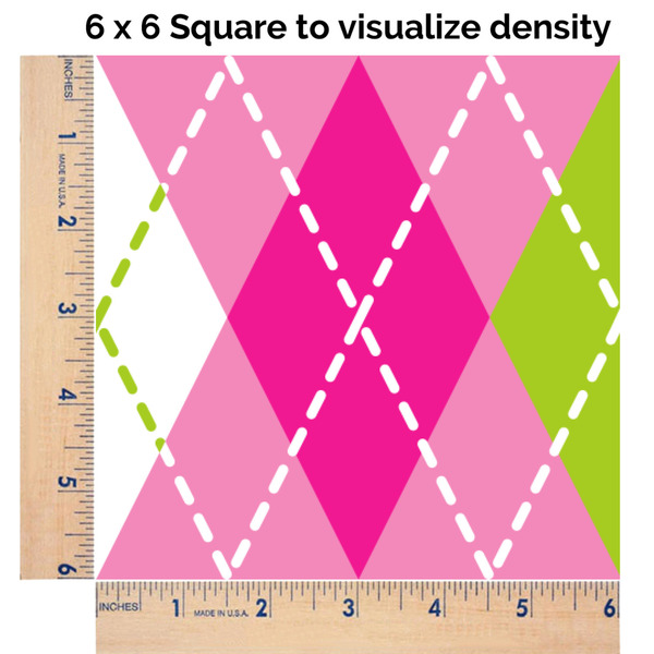 Pink & Green Argyle 6x6 Swatch of Fabric