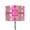Pink & Green Argyle 8" Drum Lamp Shade - Fabric (Personalized)