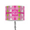 Pink & Green Argyle 8" Drum Lamp Shade - Poly-film (Personalized)
