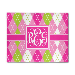 Pink & Green Argyle 8' x 10' Indoor Area Rug (Personalized)