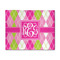 Pink & Green Argyle 8'x10' Indoor Area Rugs - Main