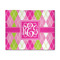 Pink & Green Argyle 8' x 10' Indoor Area Rug (Personalized)