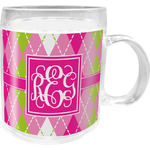 Pink & Green Argyle Acrylic Kids Mug (Personalized)