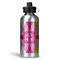Pink & Green Argyle Aluminum Water Bottle