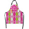 Pink & Green Argyle Apron - Flat with Props (MAIN)