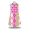 Pink & Green Argyle Apron w/ Monogram