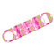 Pink & Green Argyle Bar Bottle Opener w/ Monogram