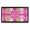Pink & Green Argyle Bar Mat - Small (Personalized)