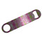 Pink & Green Argyle Bar Bottle Opener - Silver w/ Monogram