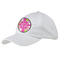Pink & Green Argyle Baseball Cap - White (Personalized)