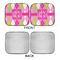 Pink & Green Argyle Car Sun Shades - APPROVAL