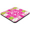 Pink & Green Argyle Coaster Set - FLAT (one)