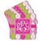 Pink & Green Argyle Coaster Set - MAIN IMAGE