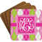 Pink & Green Argyle Coaster Set (Personalized)