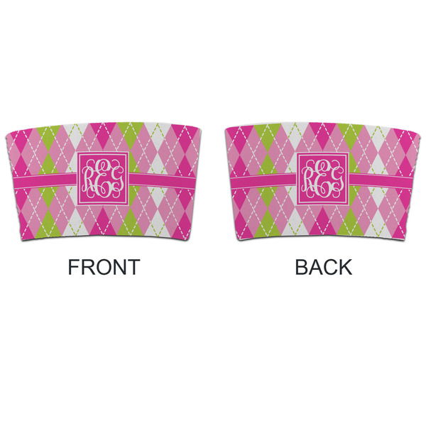 Pink & Green Argyle Coffee Cup Sleeve - APPROVAL