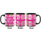 Pink & Green Argyle Coffee Mug - 11 oz - Black APPROVAL