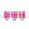 Pink & Green Argyle Coffee Mug - 20 oz - White APPROVAL
