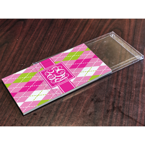 Pink & Green Argyle Colored Pencils - In Package