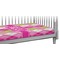 Pink & Green Argyle Crib 45 degree angle - Fitted Sheet