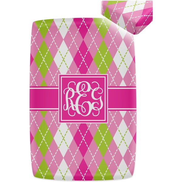 Pink & Green Argyle Crib Fitted Sheet - Apvl