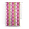 Pink & Green Argyle Curtain With Window and Rod