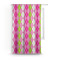 Pink & Green Argyle Custom Curtain With Window and Rod