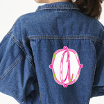 Pink & Green Argyle Large Custom Shape Patch - 2XL (Personalized)