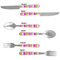 Pink & Green Argyle Cutlery Set - APPROVAL