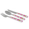 Pink & Green Argyle Cutlery Set - MAIN
