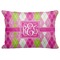 Pink & Green Argyle Decorative Baby Pillow - Apvl