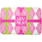Pink & Green Argyle Dish Drying Mat (Personalized)
