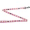 Pink & Green Argyle Dog Leash Full View