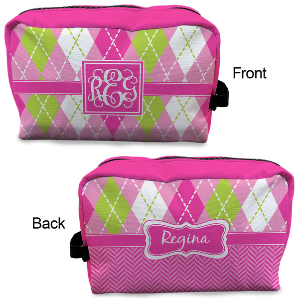 Pink & Green Argyle Dopp Kit - Approval