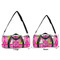 Pink & Green Argyle Duffle Bag Small and Large