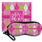 Pink & Green Argyle Eyeglass Case & Cloth (Personalized)