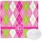 Pink & Green Argyle Wash Cloth with soap