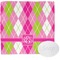 Pink & Green Argyle Washcloth (Personalized)