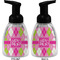 Pink & Green Argyle Foam Soap Bottle (Front & Back)