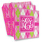Pink & Green Argyle Full Wrap Binders - PARENT/MAIN