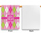 Pink & Green Argyle Garden Flags - Large - Single Sided - APPROVAL