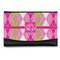Pink & Green Argyle Genuine Leather Women's Wallet - Small (Personalized)