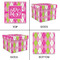 Pink & Green Argyle Gift Boxes with Lid - Canvas Wrapped - XX-Large - Approval