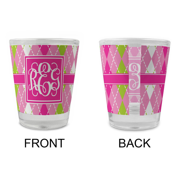 Pink & Green Argyle Glass Shot Glass - Standard - APPROVAL