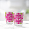 Pink & Green Argyle Glass Shot Glass - Standard - LIFESTYLE