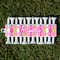 Pink & Green Argyle Golf Tees & Ball Markers Set - Front