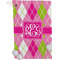 Pink & Green Argyle Golf Towel (Personalized)