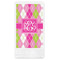 Pink & Green Argyle Guest Napkin - Front View
