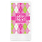 Pink & Green Argyle Guest Paper Towels - Full Color (Personalized)