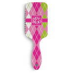 Pink & Green Argyle Hair Brushes (Personalized)